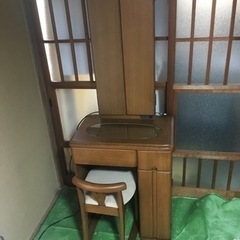 三面鏡　
鏡台 