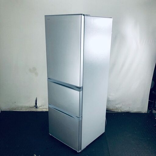 ID:rg219072 【自社配送エリア内限定】東芝 TOSHIBA 冷蔵庫 ファミリー 中古 2020年製 3ドア 363L シルバー ファン式 右開き GR-S36S(S)  【リユース品：状態C】【送料無料】【設置費用無料】