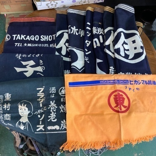 腰巻　前掛け　エプロン　アンティーク