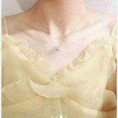 j→→→m18-17 刻印有り/ブリリアントカットパヴェアーチペンダントネックレスの画像