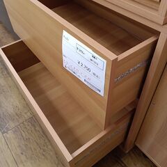 ★ジモティ割あり★  チェスト 木目調 H60×D40×W73 クリーニング済み MT1513の画像