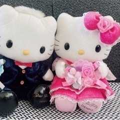 電報　ぬいぐるみ　キティ＆ダニエル