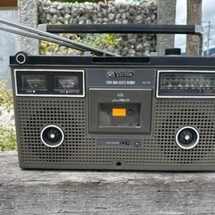 オーディオ　カセットデッキ　ラジオ　昭和　レトロ