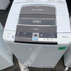 NO 196 ?北九州市内配送設置無料✨?　日立 HITACHI 全自動洗濯機 ビートウォッシュ （10kg） ダークブラウン BW-10TV T