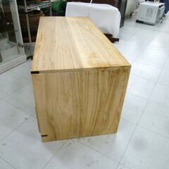 桐収納 3段 幅99×奥行44×高さ45cm 引出し収納 着物収納 収納家具 苫小牧西店の画像