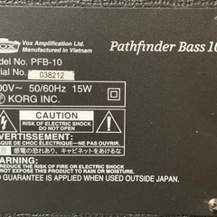VOX pathfinder BASS10 ベースアンプの画像