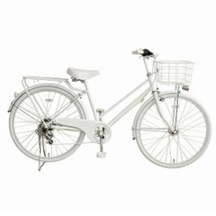 自転車　白