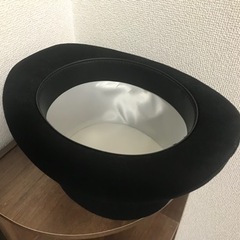 シルクハット 黒の画像