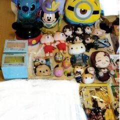 大量まとめ売り、ぬいぐるみ、フィギュア、アニメキャラクターグッズ、一番くじラストワン賞、鬼滅の刃、などの画像