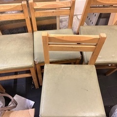 大量 飲食店　和風椅子 家具　木 ダイニングチェアの画像