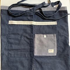 【開封未使用品】エプロン　デニム巻きスカートデザインの画像