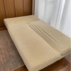 [取引中] ソファ2点セット　ソファベッドの画像
