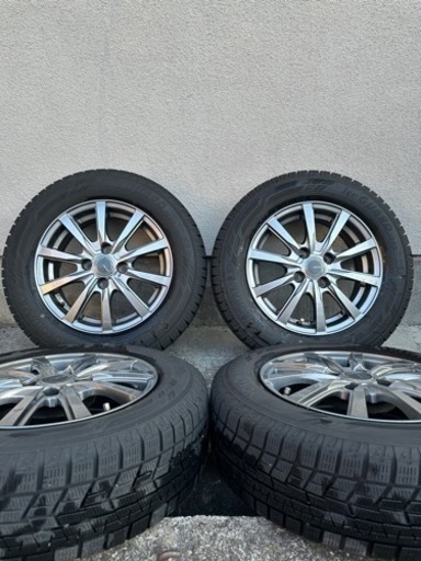 スタッドレスタイヤ4本　アルミホイール付き　175/70R14 アイスガード iG60 2021年43週目　バリ山