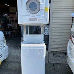 ①洗濯機  衣類乾燥機 直付ユニット台 セット