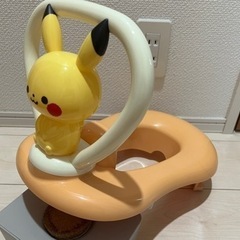 ポケモン monpoke ピカチュウの補助便座　子供用トイレ