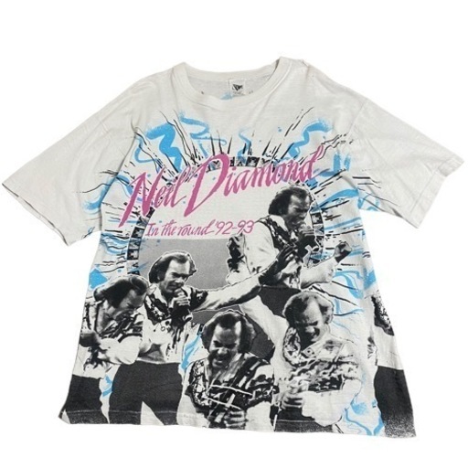 希少 USA製 90s Neil Diamond 92-93 総柄tシャツ XL USA製】90s Neil Diamond 92-93 総柄tシャツ XL