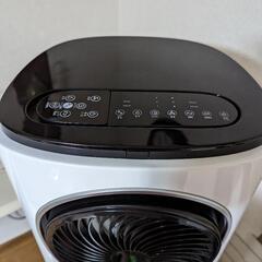 スリーアップ　ツインサーキュレーター冷風扇　RF-D1905 2019年製　リモコン付き　ホワイトの画像