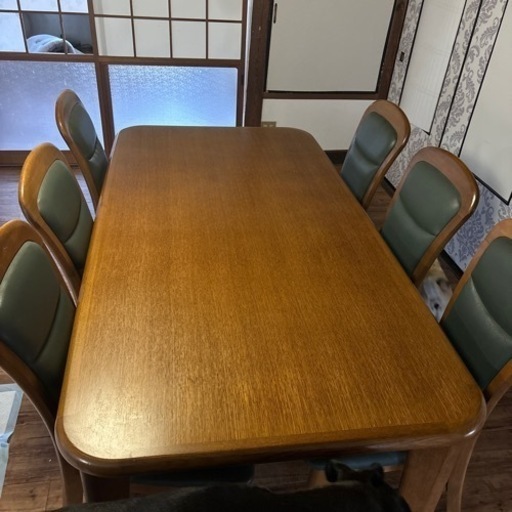 【決まりました】椅子6脚ダイニングテーブルセット