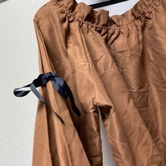トップス ブラウン Lの画像