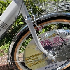 🔶新車🔶子供自転車　女の子　マルイシ　SHIMANO/外装6段変速　LEDオートライト　人気のホワイト✨　点検調整永久無料　西宮市　自転車の画像