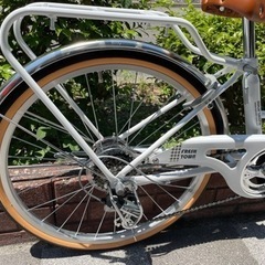 🔶新車🔶子供自転車　女の子　マルイシ　SHIMANO/外装6段変速　LEDオートライト　人気のホワイト✨　点検調整永久無料　西宮市　自転車の画像