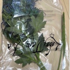 フェイクフラワー 3本　プラスチック 造花 アザミの花 装飾の画像