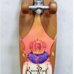 Krown 　ロングスケートボード　板111cmX25.5cm　イメージトレーニング　サーフィン　クラウンロイヤル Krown Royal ロング スケートボード 板111cmX25.5cm イメージ