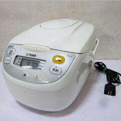 タイガー　炊きたて　マイコン　炊飯器　ジャー　5.5合　炊き　JBH-G101　動作良好　2019年製　ホワイト　W　1.0L　TIGER
