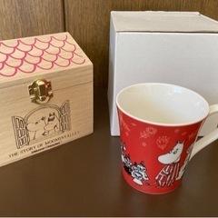 新品・木箱入り　ムーミンマグカップ 