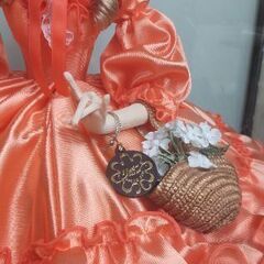 昭和レトロ リボン印スキヨドール フランス人形 ケース付きの画像