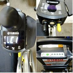 ①YAMAHA　電動車椅子　動作良好 介護用品　車椅子用クッション付き(VARILITE)　取扱説明書付き　バッテリー・充電器付き　ヤマハの画像