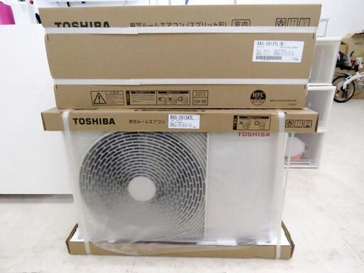 北海道 千歳市/恵庭市 未使用品 東芝 ルームエアコン RAS-2813TL(W)/RAS-2813ATL 2023年モデル 冷房：8畳～12畳/暖房：8畳～10畳 TLシリーズ 100V 近郊配送可能➀