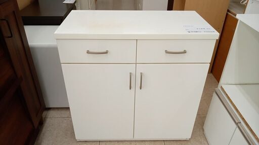 ★ジモティ割あり★  キッチンカウンター 白 H82.5×D40.5×W80 クリーニング済み TJ6591