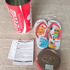 コカ・コーラ　パッピーサマー缶ビーチサンダルSZ L