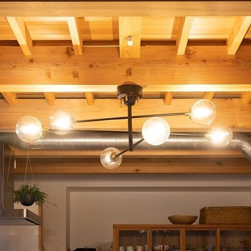 エムール シーリングライト 6灯 12畳 おしゃれ  照明器具 角度調節可能 LED電球対応 簡単取り付け HEIM
