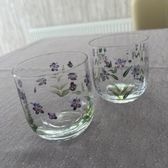 グラス★北一硝子★すみれ★