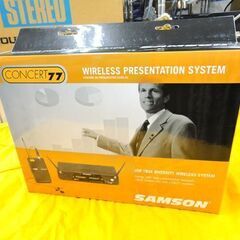 ジャンク扱い サムソン ワイヤレスシステム CR77 CT7 ワイヤレス送信機＆受信機セット トランスミッター レシーバー SAMSON 豊平区 西岡店の画像