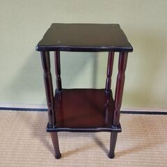 飾り棚　花台 茶道具 サイドテーブル アンティーク ビンテージ 木製