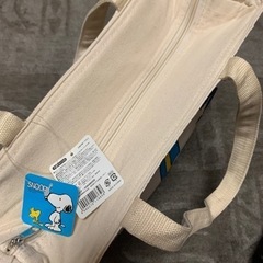 未使用スヌーピ帆布保冷バックの画像