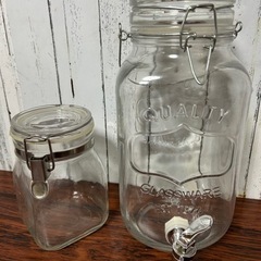 ガラス容器　大,中