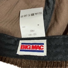 BIG MAC ビッグマック コーデュロイキャップ 帽子 ブラウンの画像
