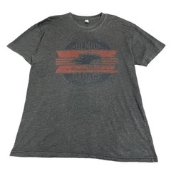 Americam Apparel 染み込みプリントtシャツ  X...