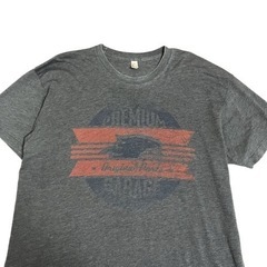 Americam Apparel 染み込みプリントtシャツ  XLサイズの画像