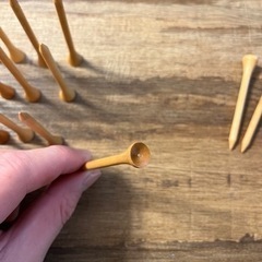 ゴルフ　ウッドティー　70mmロングの画像