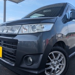 月々9千円〜分割払い可‼️ 車検2年付き！【名義変更代込み】☆スズキ ワゴンRスティングレーT☆HDDナビ付き☆走行中DVD見れます☆快適なターボ☆プッシュスタート☆パドルシフト☆ドライブレコーダー付きのフル装備☆社外アルミ☆そのまま乗って帰れます！の画像
