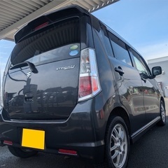 月々9千円〜分割払い可‼️ 車検2年付き！【名義変更代込み】☆スズキ ワゴンRスティングレーT☆HDDナビ付き☆走行中DVD見れます☆快適なターボ☆プッシュスタート☆パドルシフト☆ドライブレコーダー付きのフル装備☆社外アルミ☆そのまま乗って帰れます！の画像