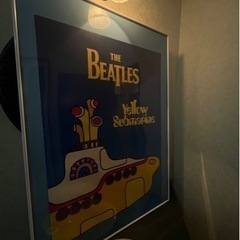 ビードルズ　イエローサブマリンのポスター入り額縁