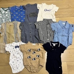 夏服　男児70くらい　ロンパース