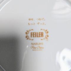 新品 FEILER フェイラー プレート皿 ノベルティ品 プレート 皿 花柄 黒 食器の画像