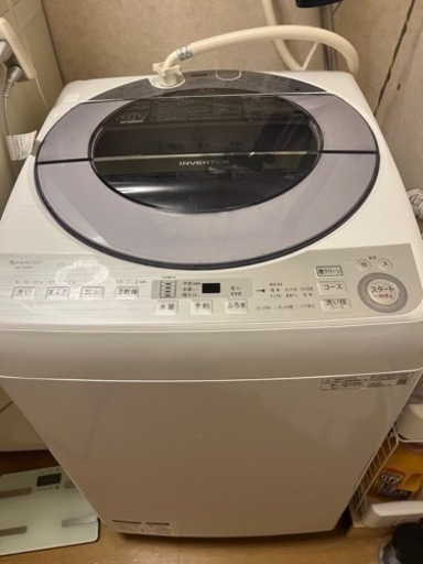 シャープ　全自動洗濯機　8キロ